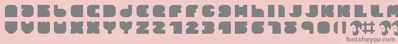 OpnDunpeelLust Font – Gray Fonts on Pink Background