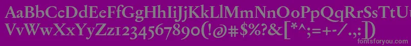 More about JannonTModerneOtBold Font JannonTModerneOtBold Font – Gray Fonts on Purple Background