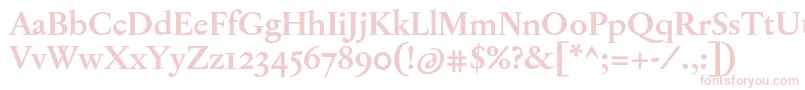 JannonTModerneOtBold Font – Pink Fonts on White Background