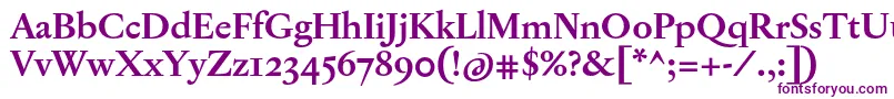 Шрифт JannonTModerneOtBold – фиолетовые шрифты