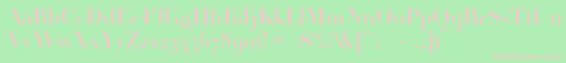 Borjomilightc Font – Pink Fonts on Green Background