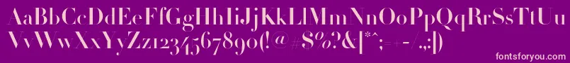 Borjomilightc Font – Pink Fonts on Purple Background