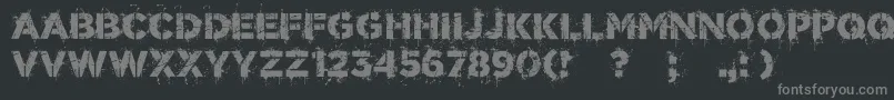 WorldConflict Font – Gray Fonts on Black Background