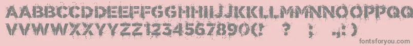 WorldConflict Font – Gray Fonts on Pink Background