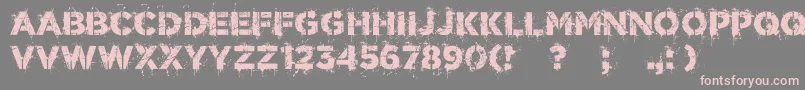 WorldConflict Font – Pink Fonts on Gray Background