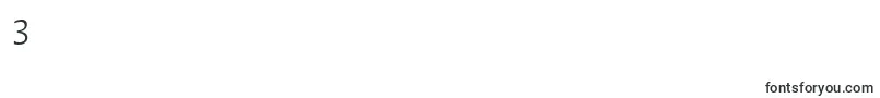 フォントLinotypeAromaLightSc – フォント数字3