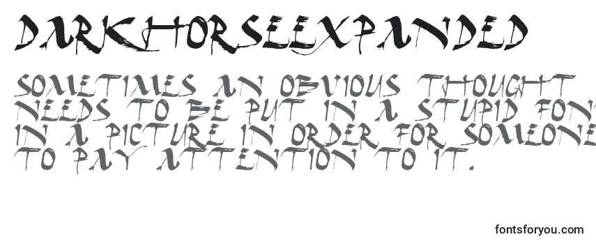 DarkHorseExpanded Font