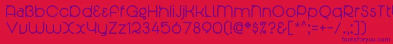 Radian Font – Purple Fonts on Red Background