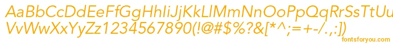 フォントAvenirltstdBookoblique – オレンジのフォント