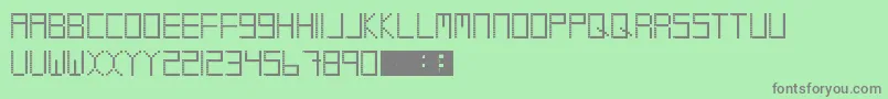 Coolio Font – Gray Fonts on Green Background