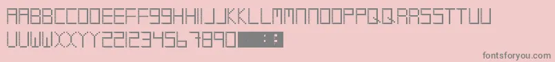 Coolio Font – Gray Fonts on Pink Background