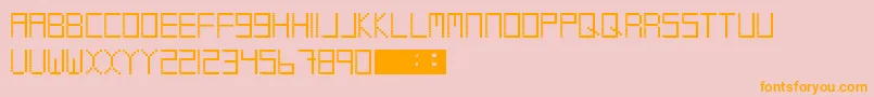 Coolio Font – Orange Fonts on Pink Background