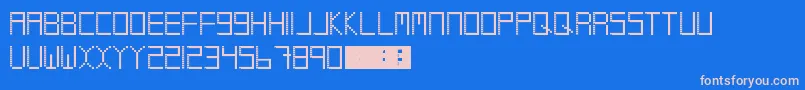 Coolio Font – Pink Fonts on Blue Background