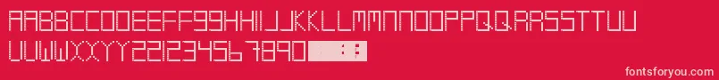 Coolio Font – Pink Fonts on Red Background