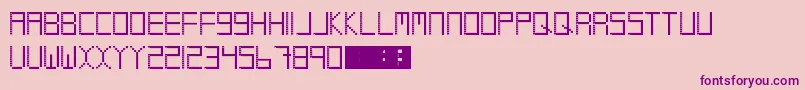 Coolio Font – Purple Fonts on Pink Background