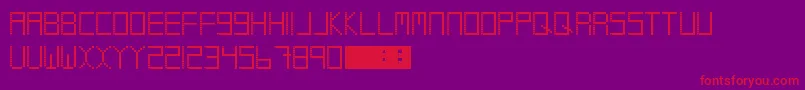 Coolio Font – Red Fonts on Purple Background
