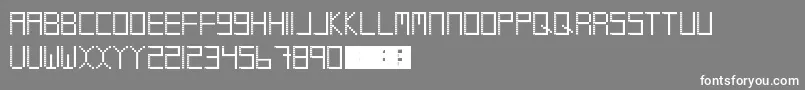 Coolio Font – White Fonts on Gray Background