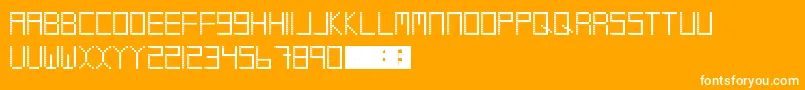 More about Coolio Font Coolio Font – White Fonts on Orange Background