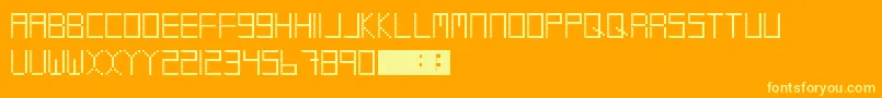 fuente Coolio – Fuentes Amarillas Sobre Fondo Naranja