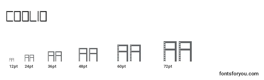 Coolio Font Sizes
