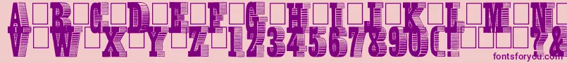 Alexandre Font – Purple Fonts on Pink Background