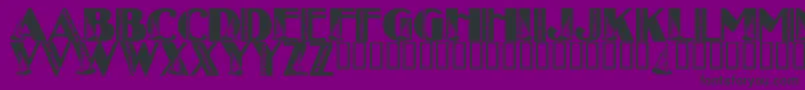 フォントLmsWitchHouse – 紫の背景に黒い文字