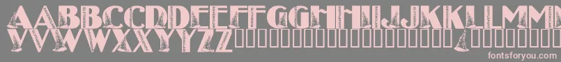 LmsWitchHouse Font – Pink Fonts on Gray Background