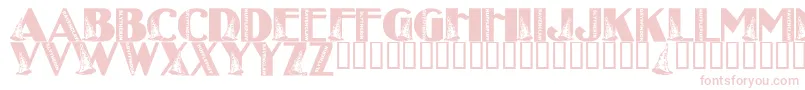 Шрифт LmsWitchHouse – розовые шрифты на белом фоне