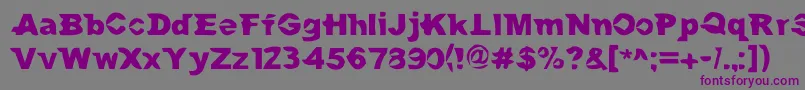 MacAndSidney Font – Purple Fonts on Gray Background