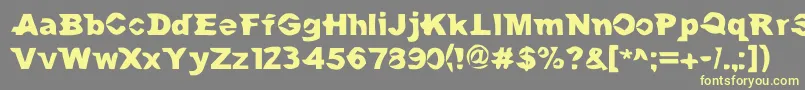 MacAndSidney Font – Yellow Fonts on Gray Background