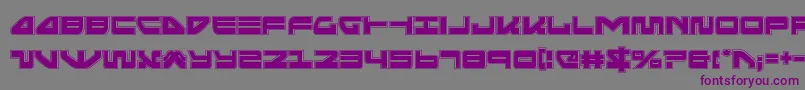 Шрифт Seariderfalconacad – фиолетовые шрифты на сером фоне