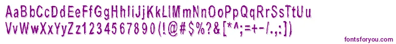 LastLivingSoulsShadow Font – Purple Fonts on White Background