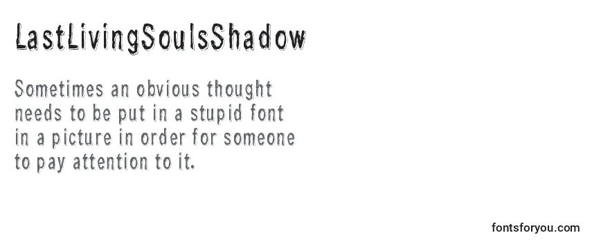 Review of the LastLivingSoulsShadow Font