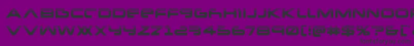 フォントNewmarshalf – 紫の背景に黒い文字
