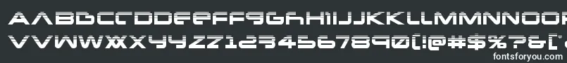 Newmarshalf-fontti – valkoiset fontit mustalla taustalla