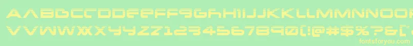 Newmarshalf Font – Yellow Fonts on Green Background