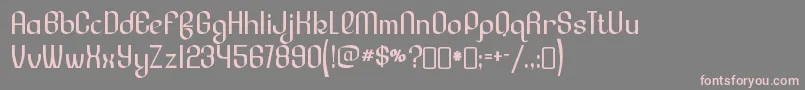 LesserconcernRegular Font – Pink Fonts on Gray Background