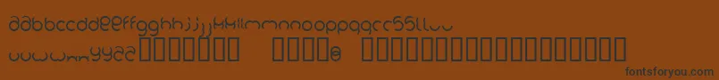 Foob Font – Black Fonts on Brown Background