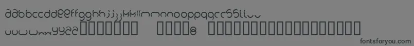 Foob Font – Black Fonts on Gray Background