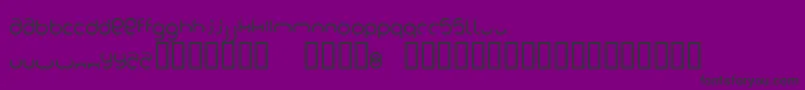 Foob-fontti – mustat fontit violetilla taustalla