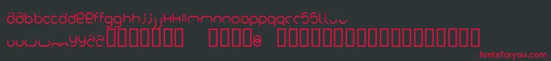Foob Font – Red Fonts on Black Background