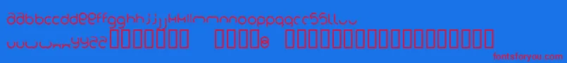 Foob Font – Red Fonts on Blue Background