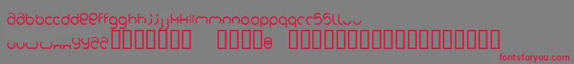 Foob Font – Red Fonts on Gray Background