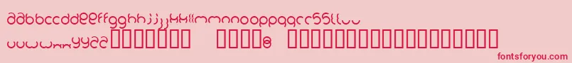 Foob Font – Red Fonts on Pink Background