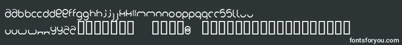 Шрифт Foob – белые шрифты на чёрном фоне