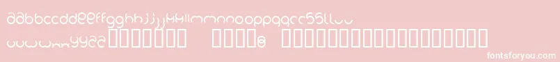 Foob Font – White Fonts on Pink Background