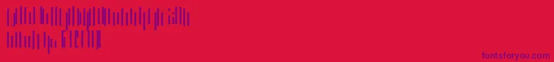 Kurkku-fontti – violetit fontit punaisella taustalla