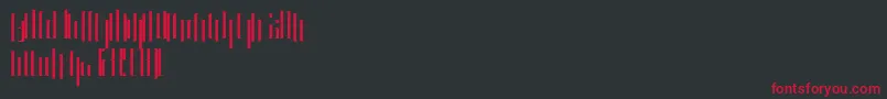 Kurkku Font – Red Fonts on Black Background