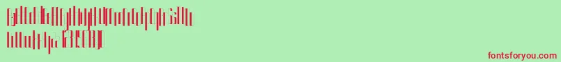Kurkku Font – Red Fonts on Green Background
