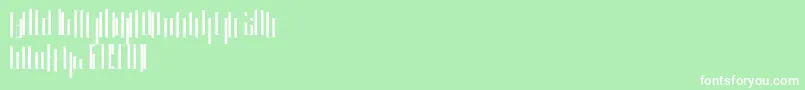 Kurkku Font – White Fonts on Green Background